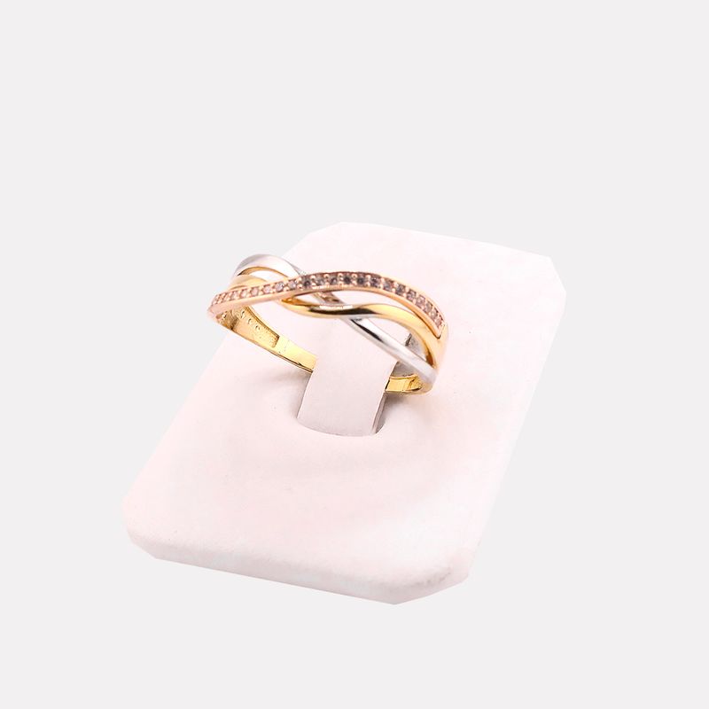 Anillo Cruzado Tnos C/p  14k 2.5g #9